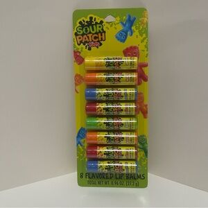 Sour Patch Kids 8 pack Assorted Variety Flavored Lip Balms